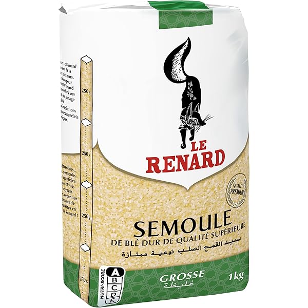 Le Renard - Gros Semoule de blé dur / Großer Hartweizengrieß 1Kg