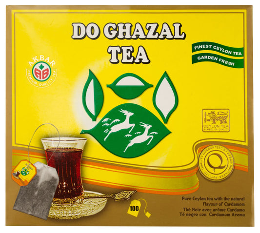Do Ghazal Schwarztee mit Kardamom Aroma 200g, 100 Beutel